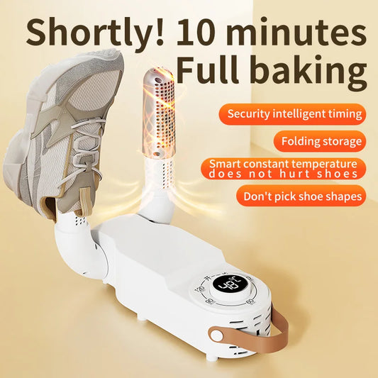 Portable Electric Shoe Dryer with UV Sterilizer - Smart Timer Boot Warmer for Cold Weather Fall/Winter Essential