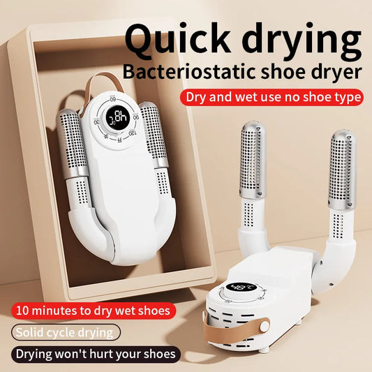 Portable Electric Shoe Dryer with UV Sterilizer - Smart Timer Boot Warmer for Cold Weather Fall/Winter Essential
