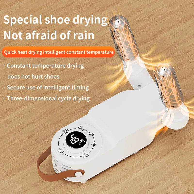 Portable Electric Shoe Dryer with UV Sterilizer - Smart Timer Boot Warmer for Cold Weather Fall/Winter Essential