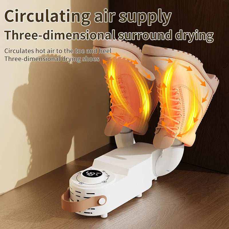 Portable Electric Shoe Dryer with UV Sterilizer - Smart Timer Boot Warmer for Cold Weather Fall/Winter Essential